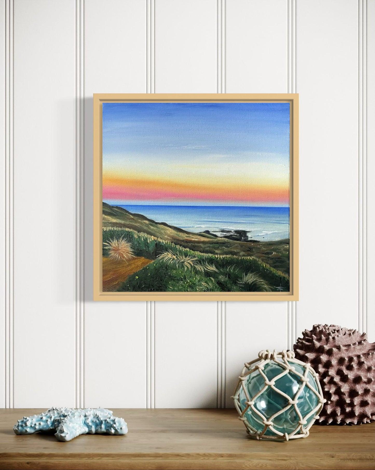 ‘Sunset Bliss’ Original Oil painting of Surf Beach