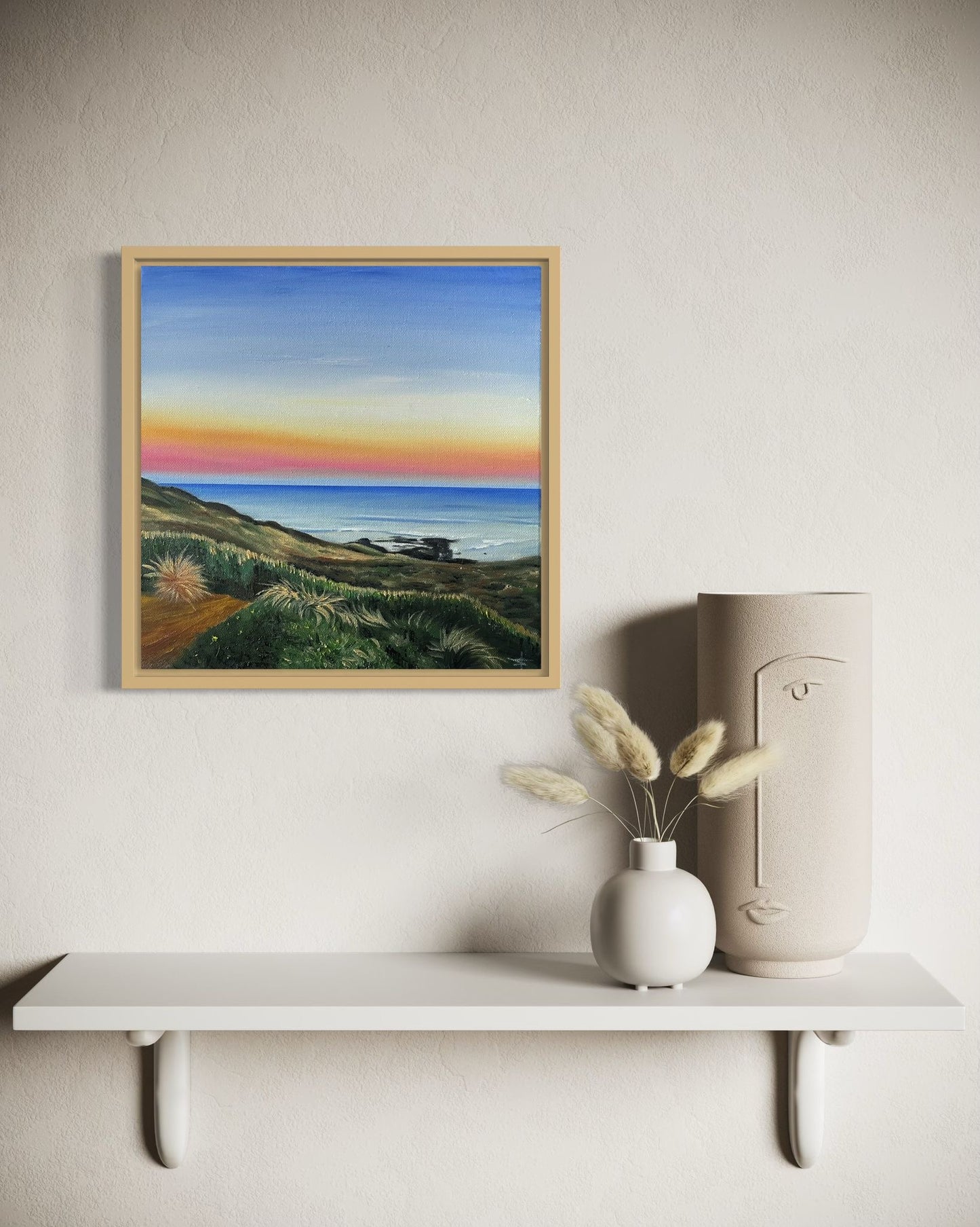 ‘Sunset Bliss’ Original Oil painting of Surf Beach