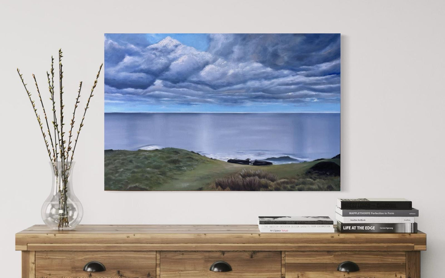 ‘Lost In The Clouds’ Surf Beach, Phillip Island, Original Oil Painting