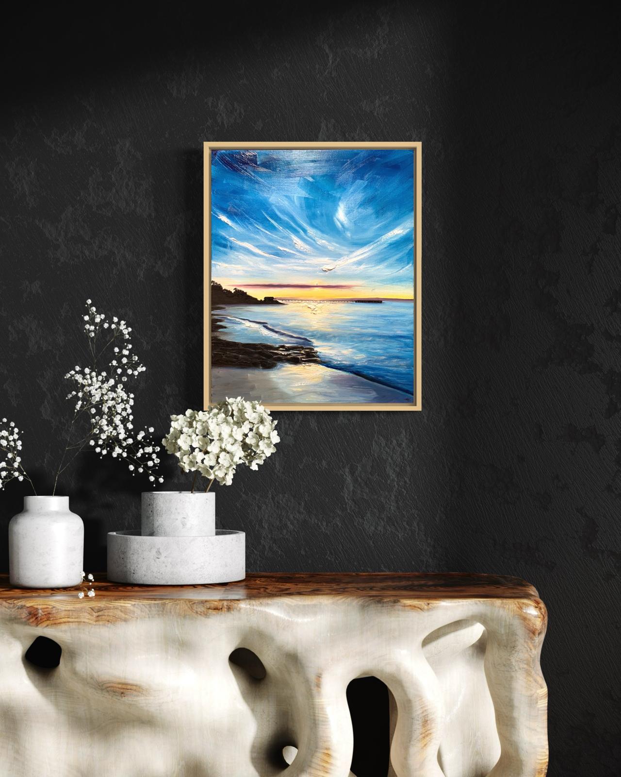SOLD 'Sunset Shadows' Phillip Island, Original Oil painting