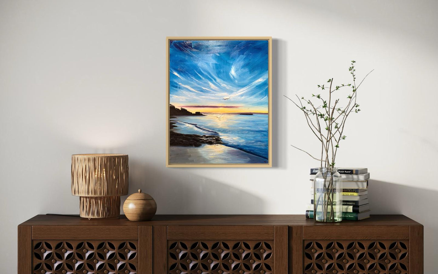 SOLD 'Sunset Shadows' Phillip Island, Original Oil painting