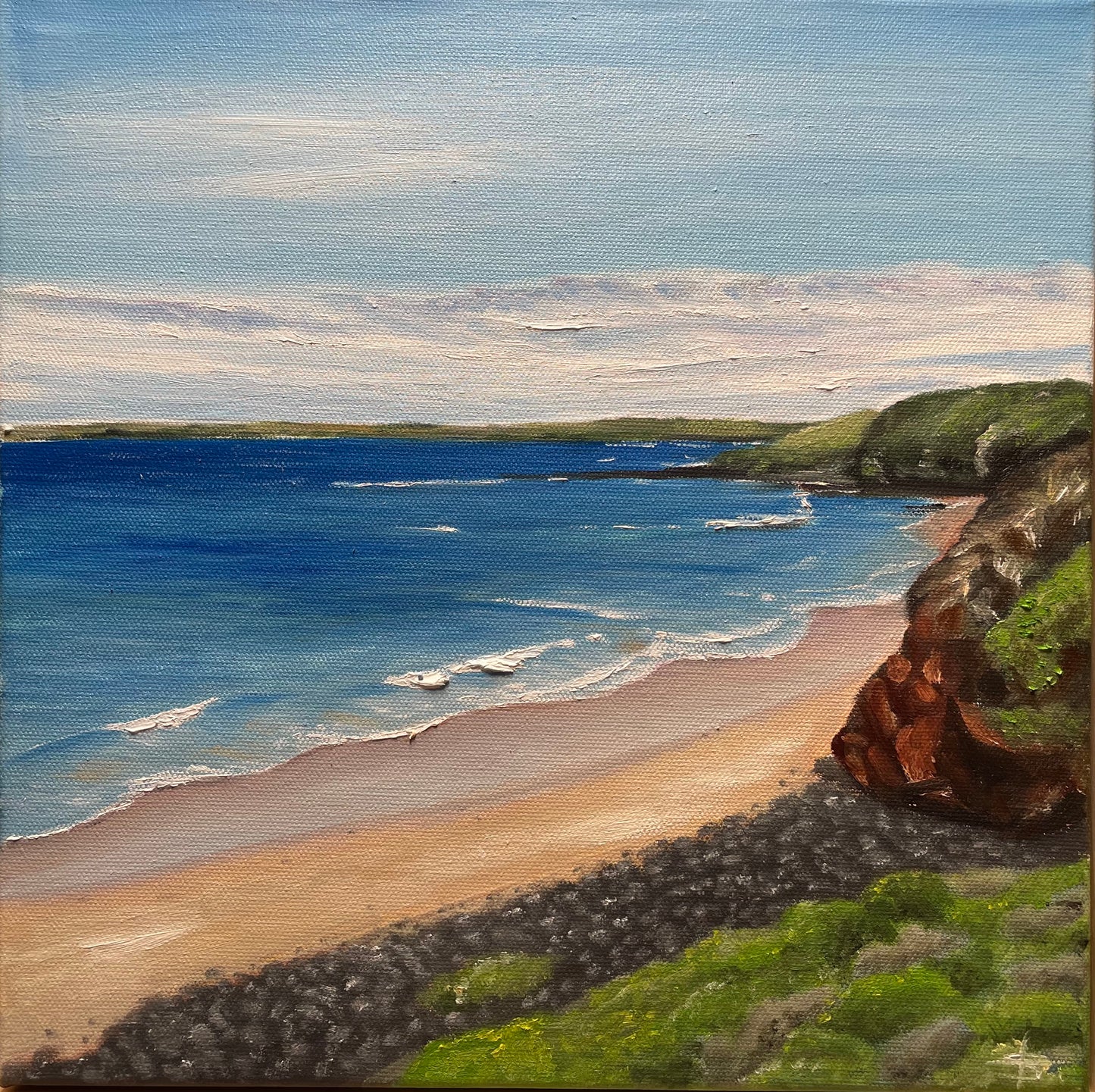 SOLD 'Outlook' Surf Beach, Phillip Island Original Oil painting