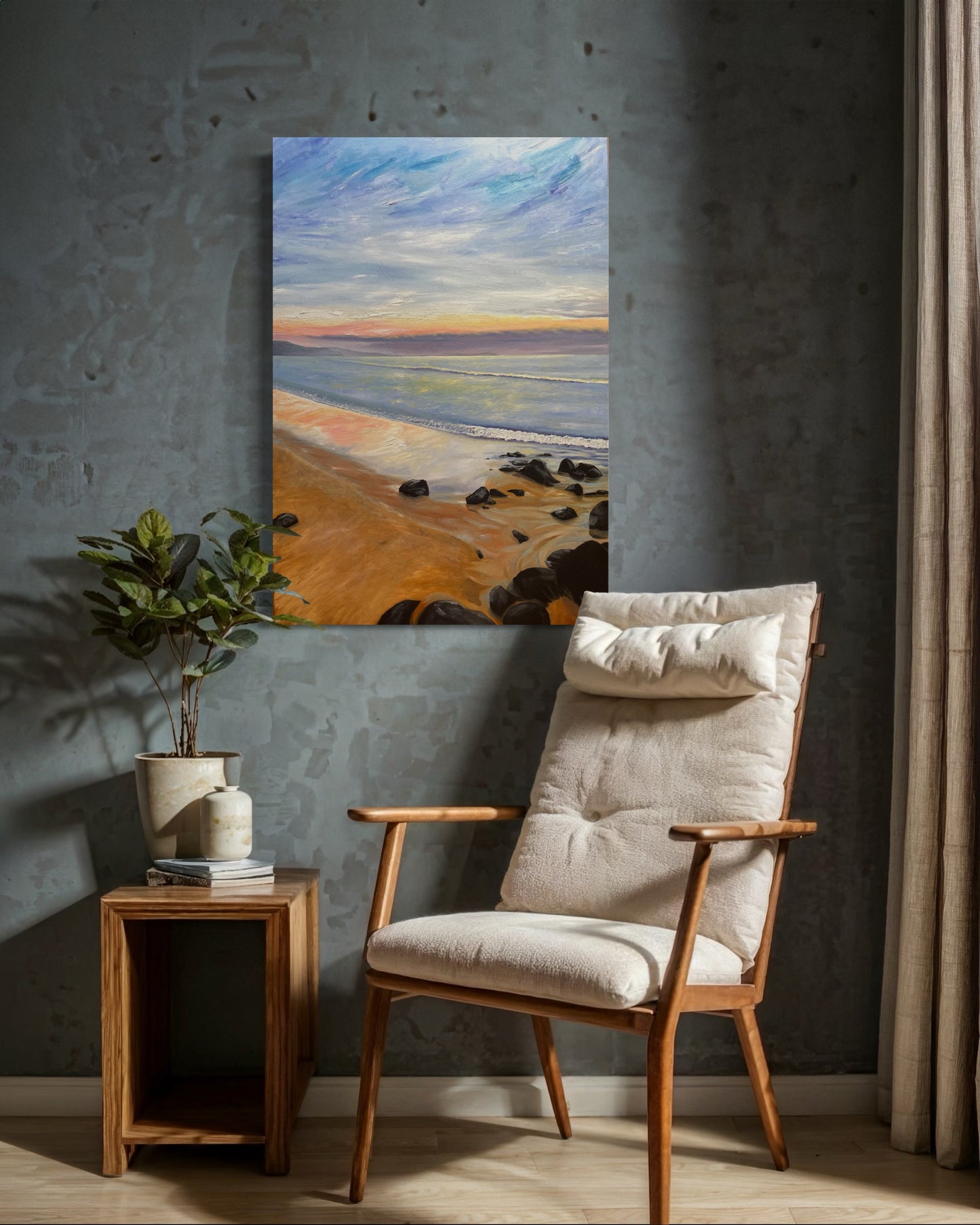 SOLD 'Rainbow Beach’ Surf Beach, Phillip Island, Original Oil Painting