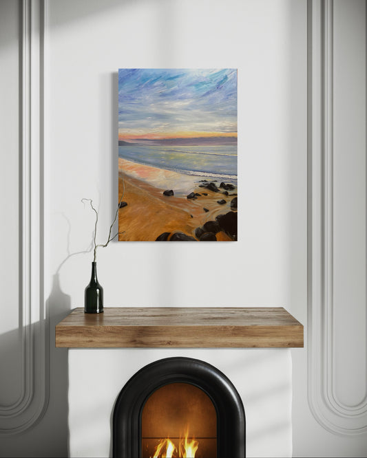 SOLD 'Rainbow Beach’ Surf Beach, Phillip Island, Original Oil Painting