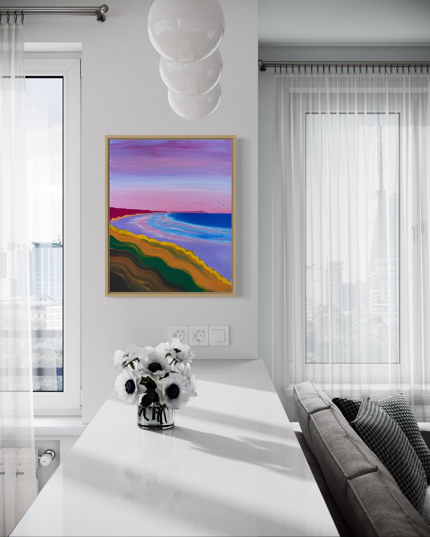 ‘Dazing’ Surf Beach, Original Acrylic painting