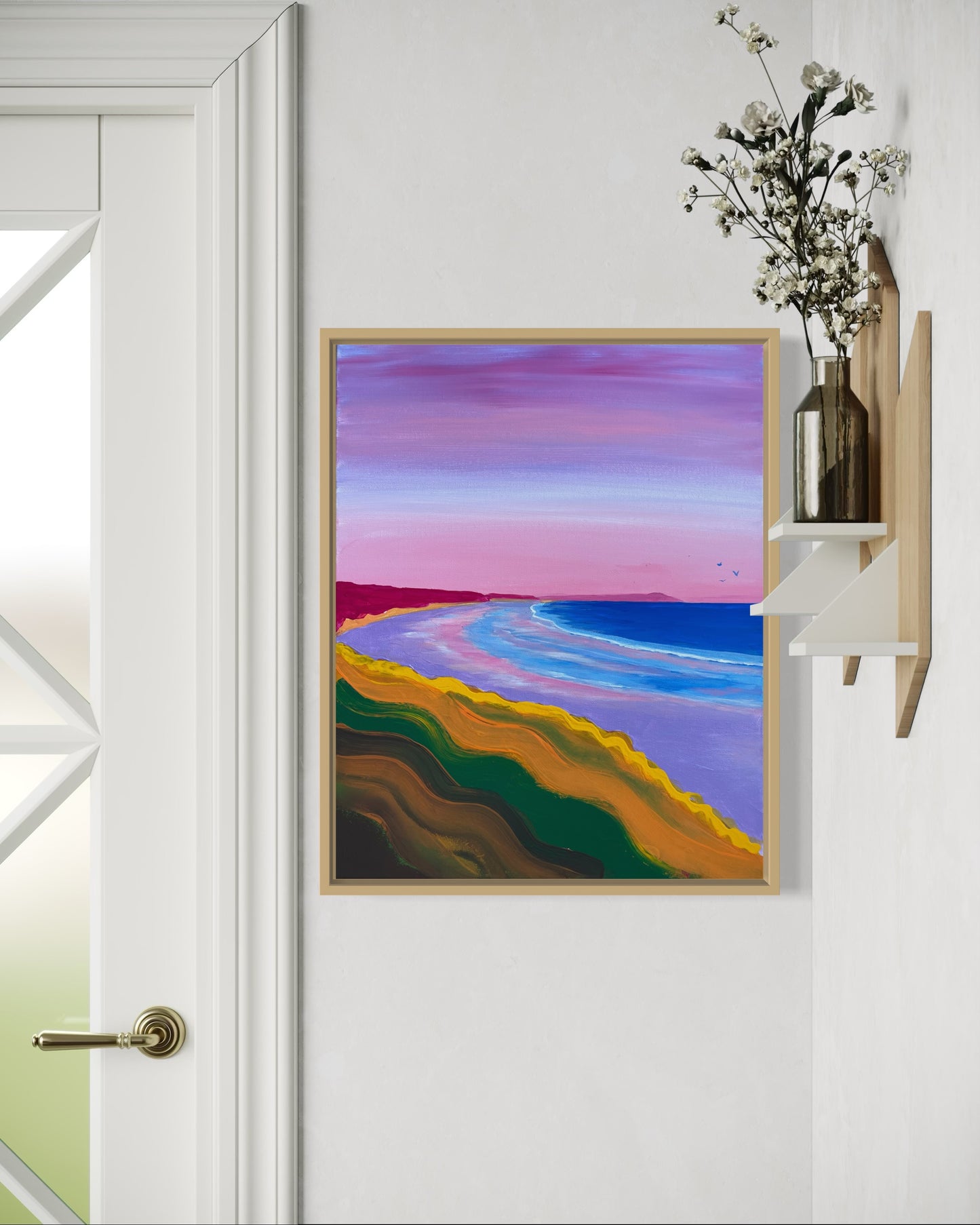 ‘Dazing’ Surf Beach, Original Acrylic painting