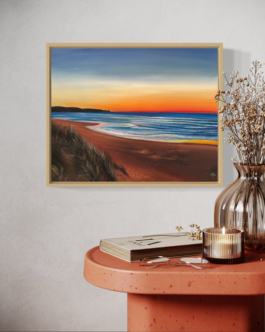 ‘Cape Woolamai at Sunset’ Phillip Island, Original Oil painting