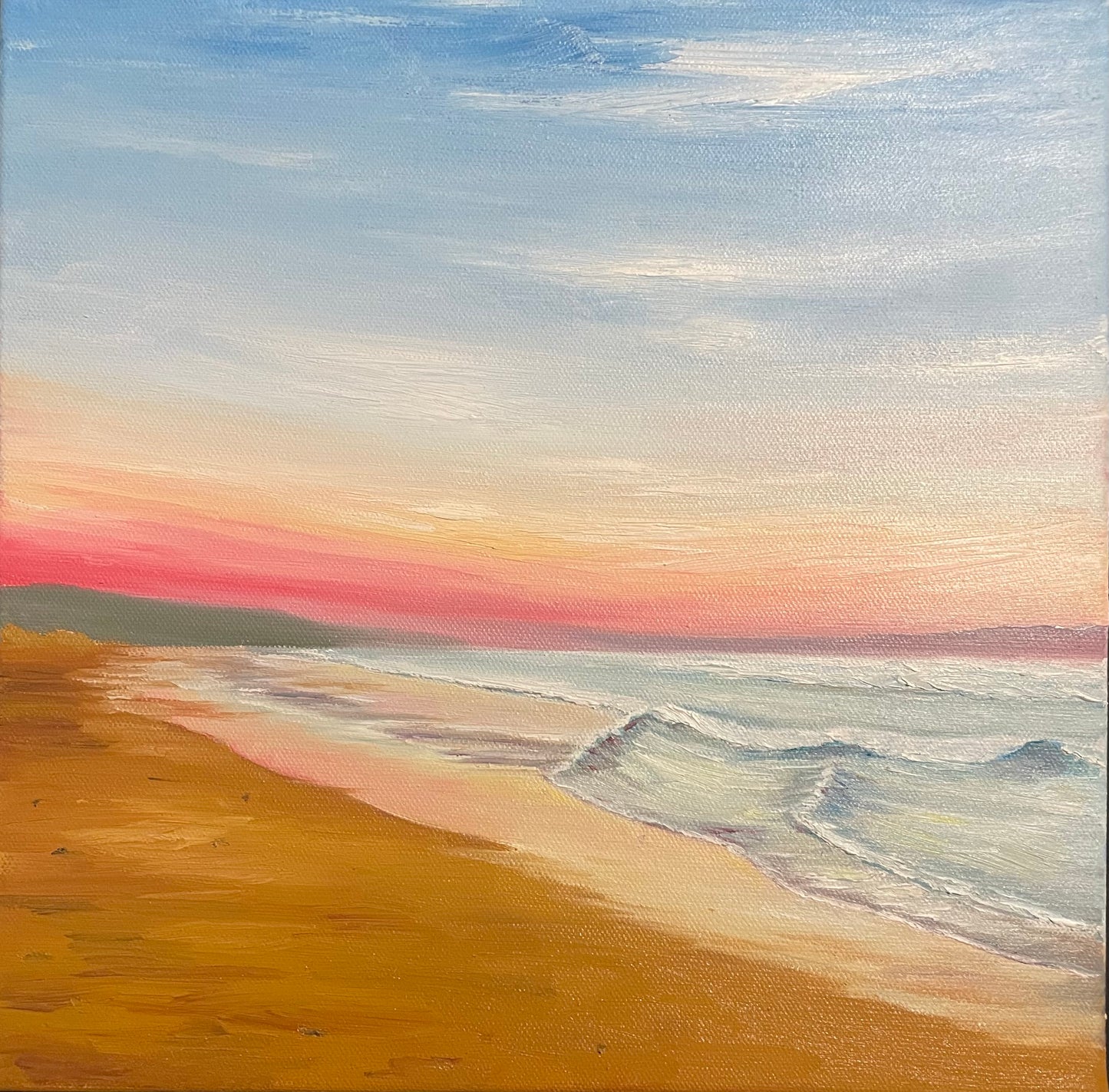 SOLD ‘Pastel Plains’ Surf Beach, Phillip Island Original Oil painting