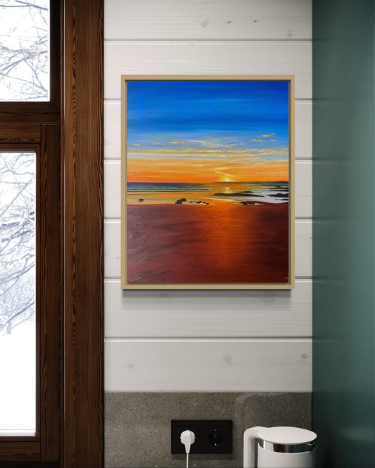 ‘Golden Sky’ Surf Beach, ‘Phillip Island, Original Oil painting