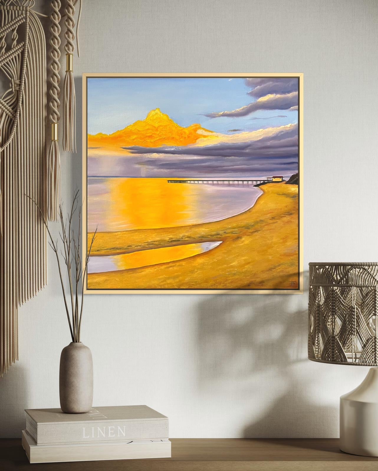 ‘Sunset Glory’ Phillip Island Jetty Original Oil painting