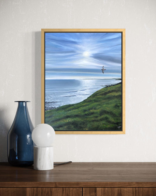 ‘Flying High’ Phillip Island, Original Oil painting