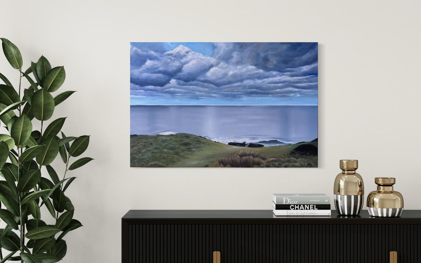 ‘Lost In The Clouds’ Surf Beach, Phillip Island, Original Oil Painting (Copy)