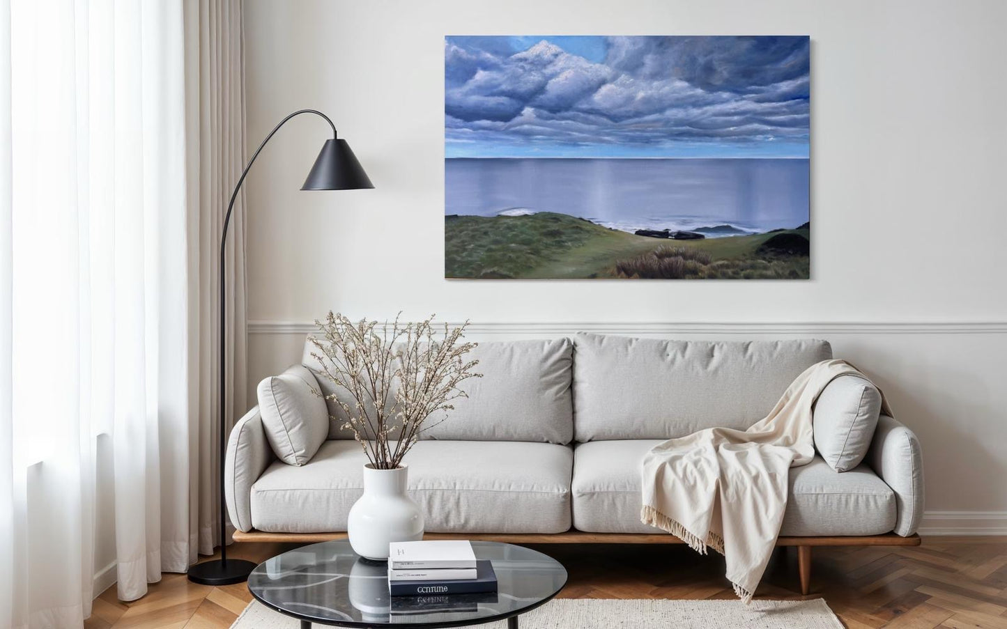 ‘Lost In The Clouds’ Surf Beach, Phillip Island, Original Oil Painting (Copy)