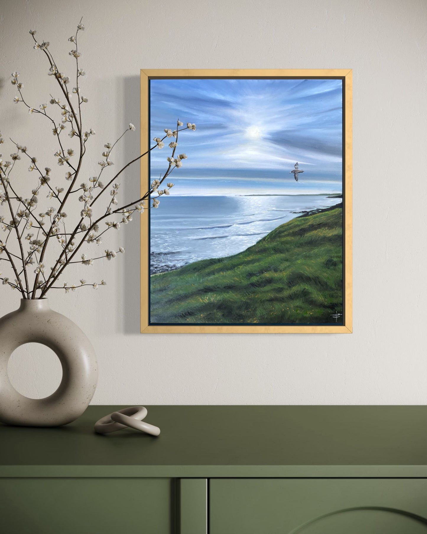 ‘Flying High’ Phillip Island, Original Oil painting