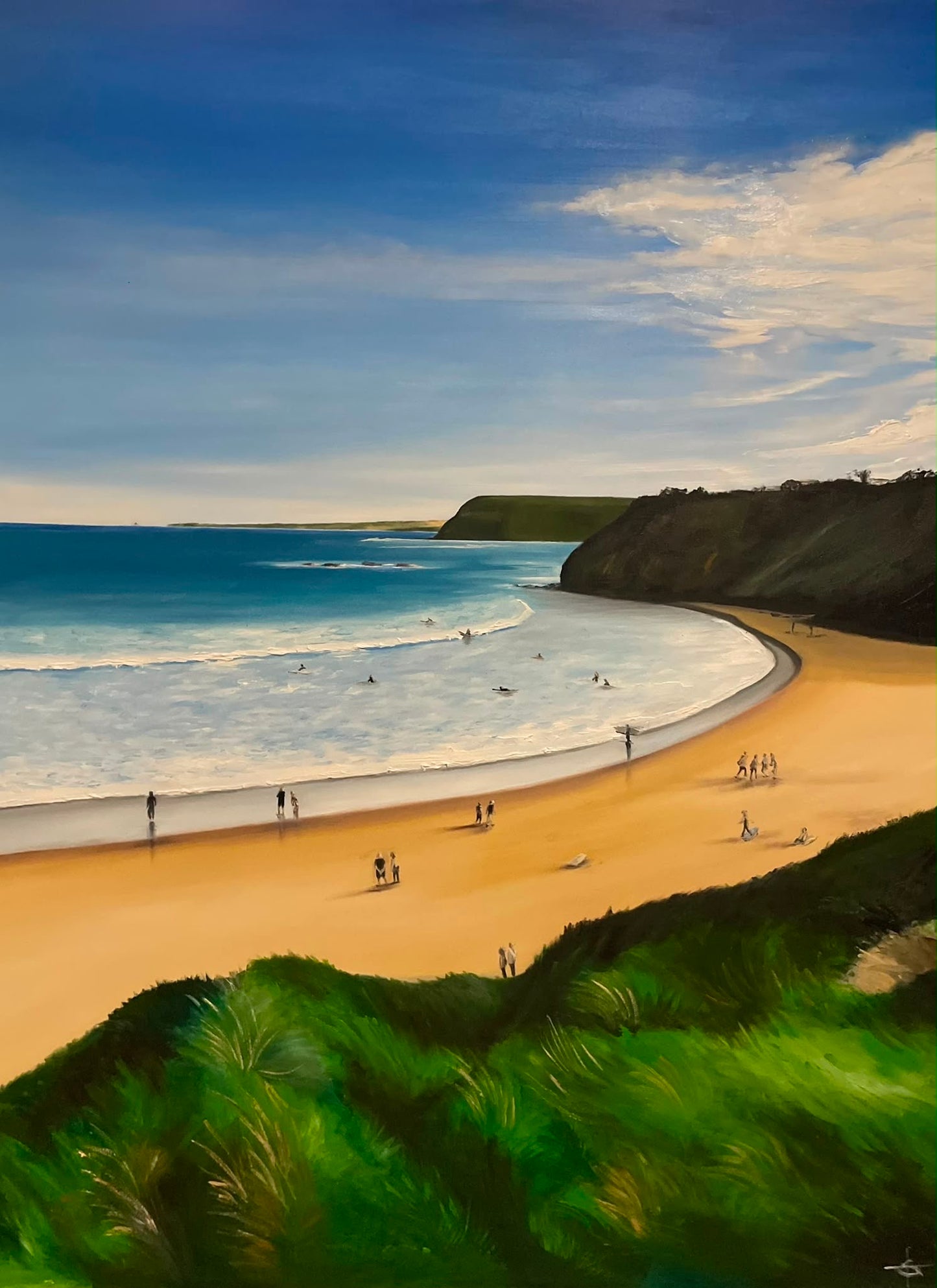 ‘Summer At Smiths’ Smiths Beach, Phillip Island Original Oil Painting