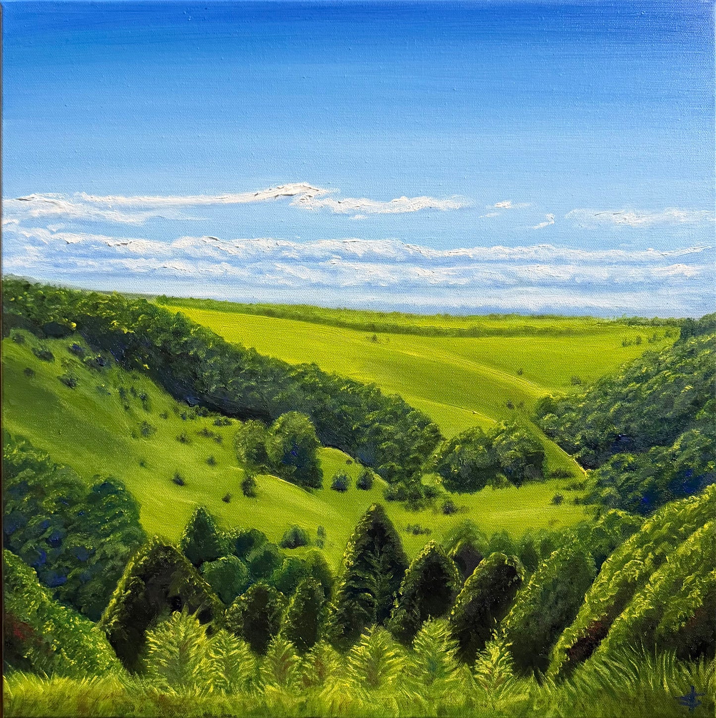 ‘Rolling Hills’ Original Oil painting