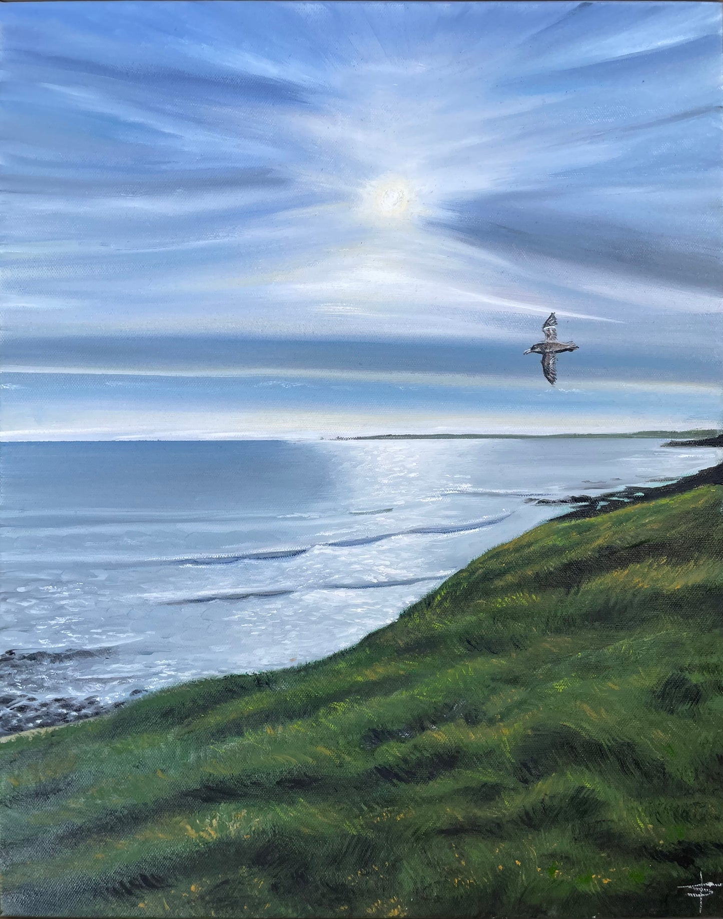 ‘Flying High’ Phillip Island, Original Oil painting