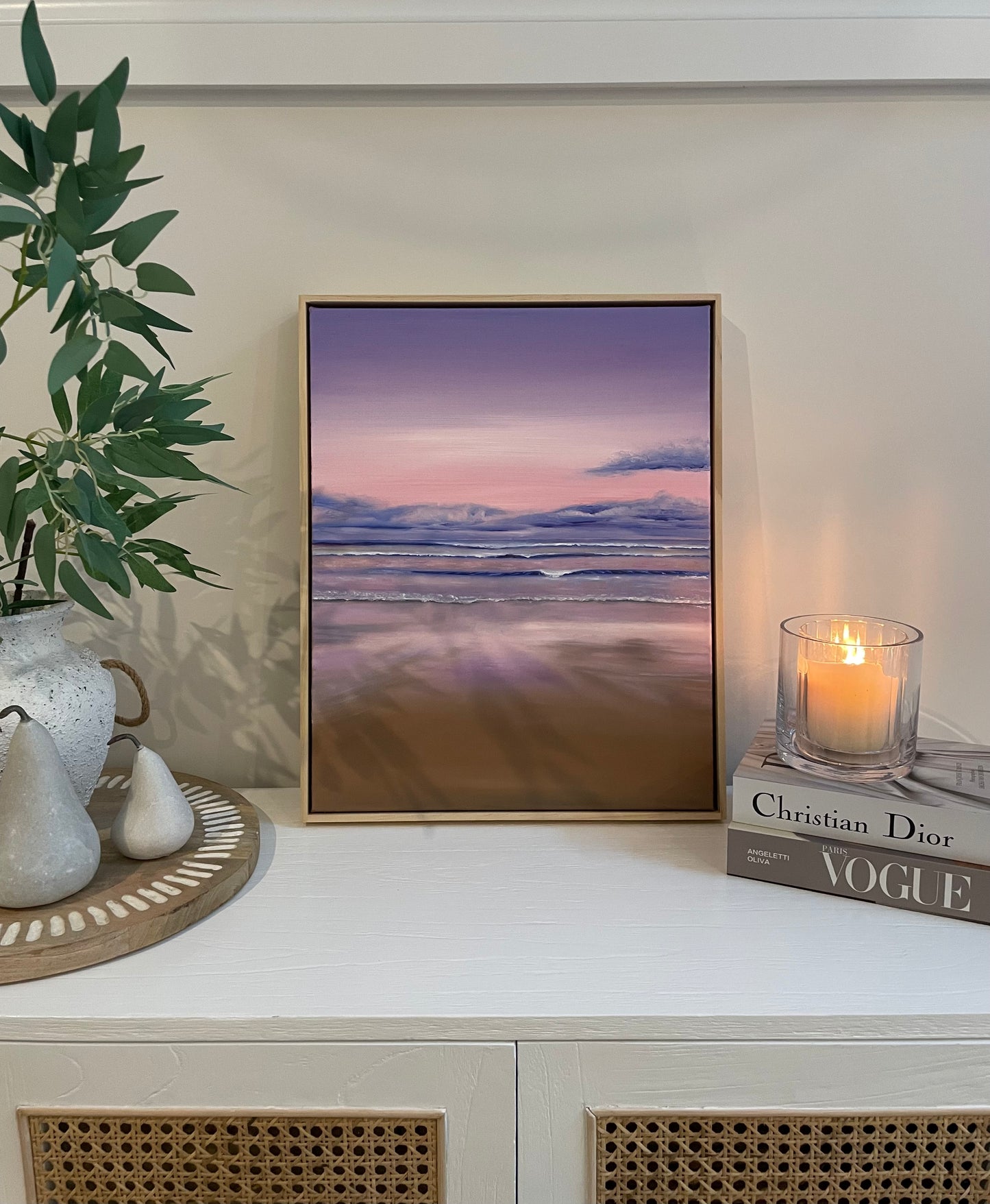 ‘Lavender Skies’ Phillip Island, Original Oil painting