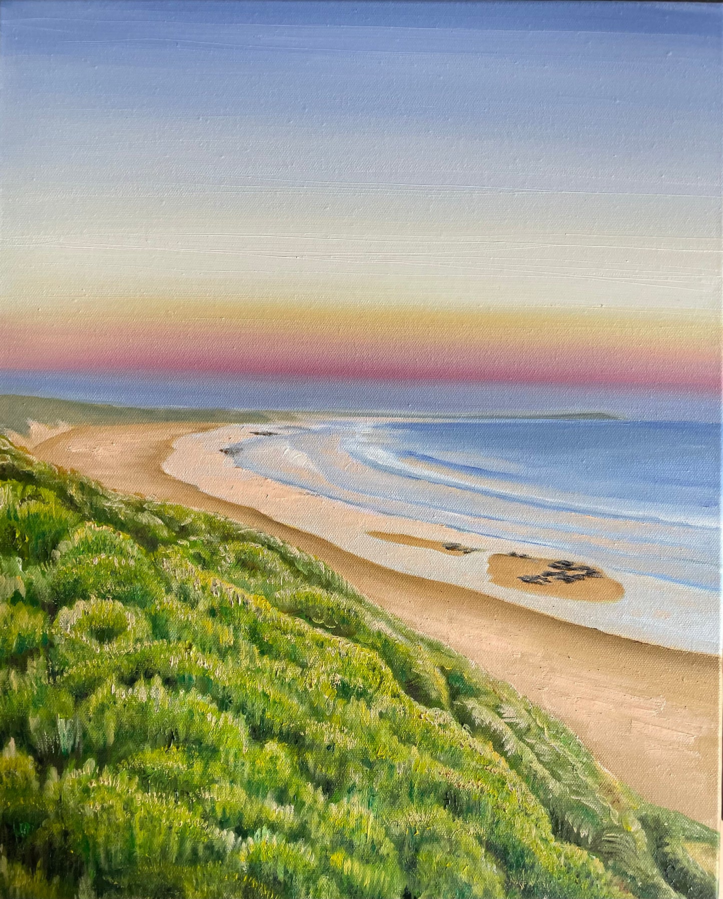 ‘Pastel Sunsets’ Original Oil painting of Phillip Island