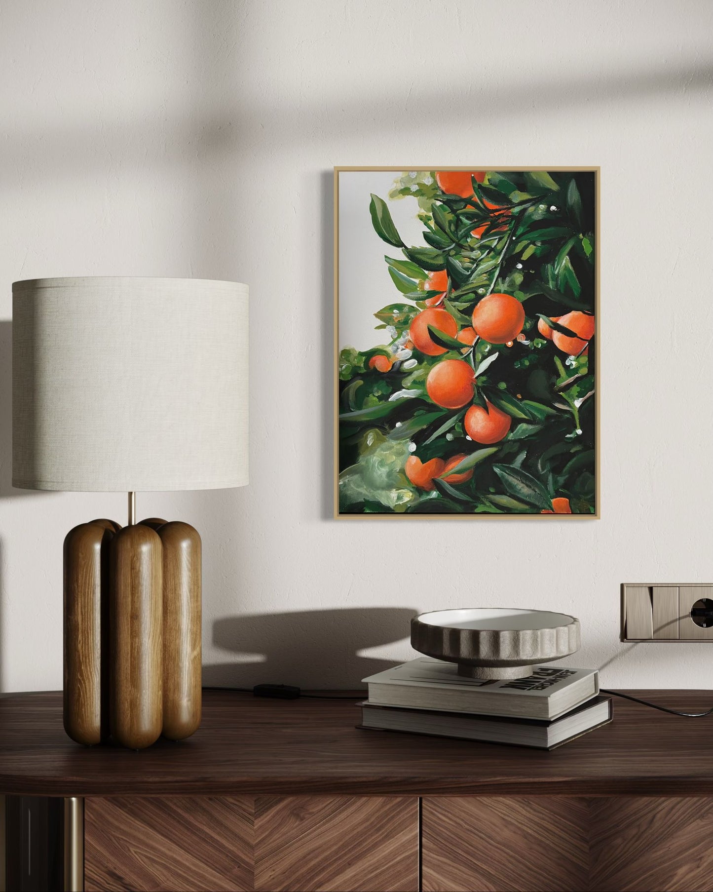 ‘Orange Fields’ Phillip Island, Original acrylic painting