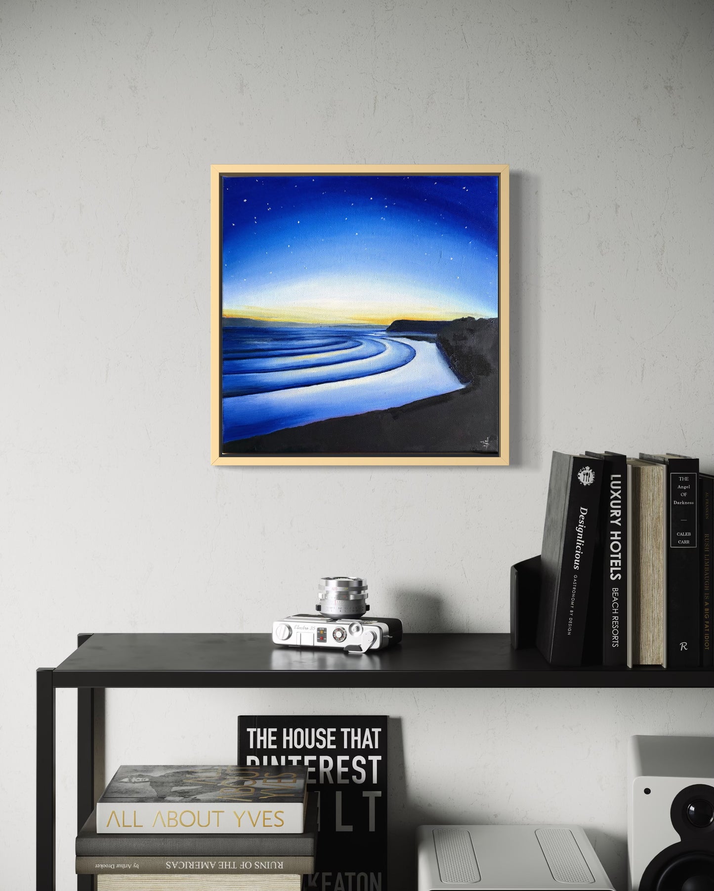 ‘Blue Lights Dancing’ Original Oil painting of Smiths Beach