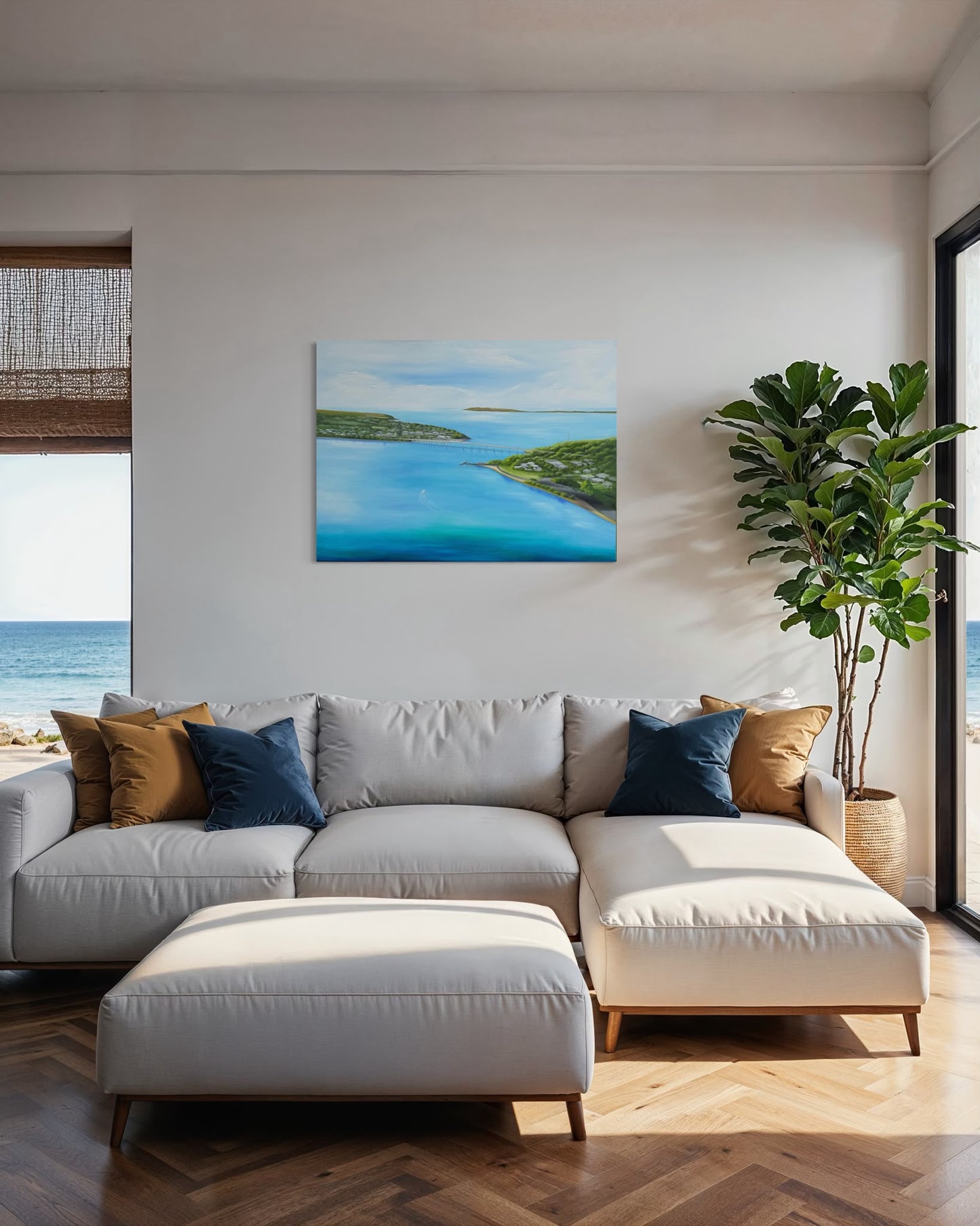 ‘Essence of the Island’ San Remo and Newhaven Bridge, Phillip Island, Original Oil Painting