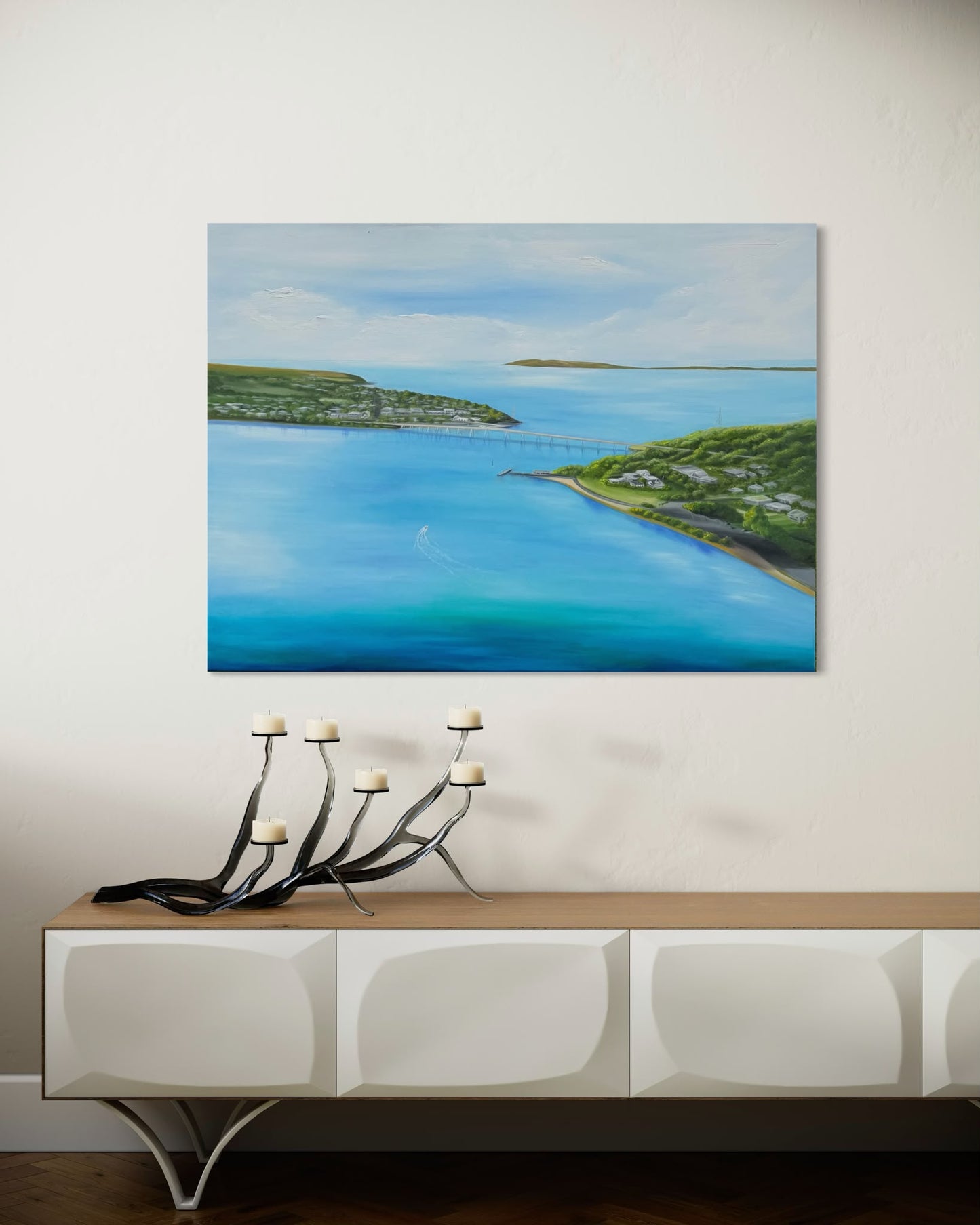 ‘Essence of the Island’ San Remo and Newhaven Bridge, Phillip Island, Original Oil Painting