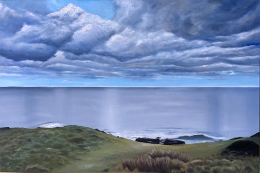 ‘Lost In The Clouds’ Surf Beach, Phillip Island, Original Oil Painting (Copy)