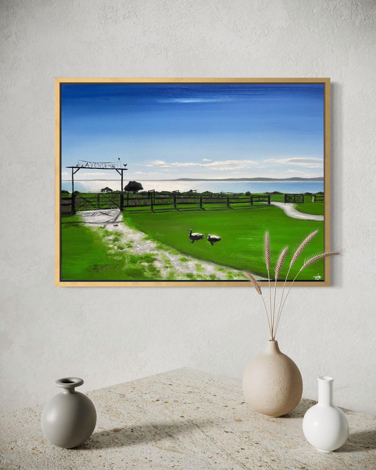 ‘Sun Bathing’ Original Oil painting of Churchill Island