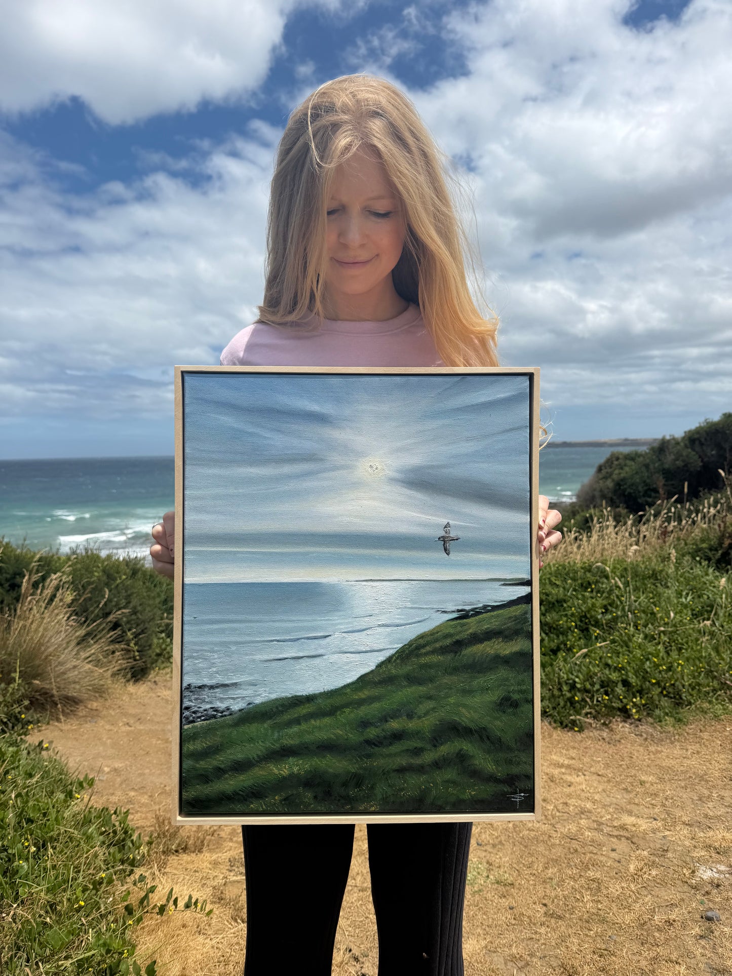 ‘Flying High’ Phillip Island, Original Oil painting