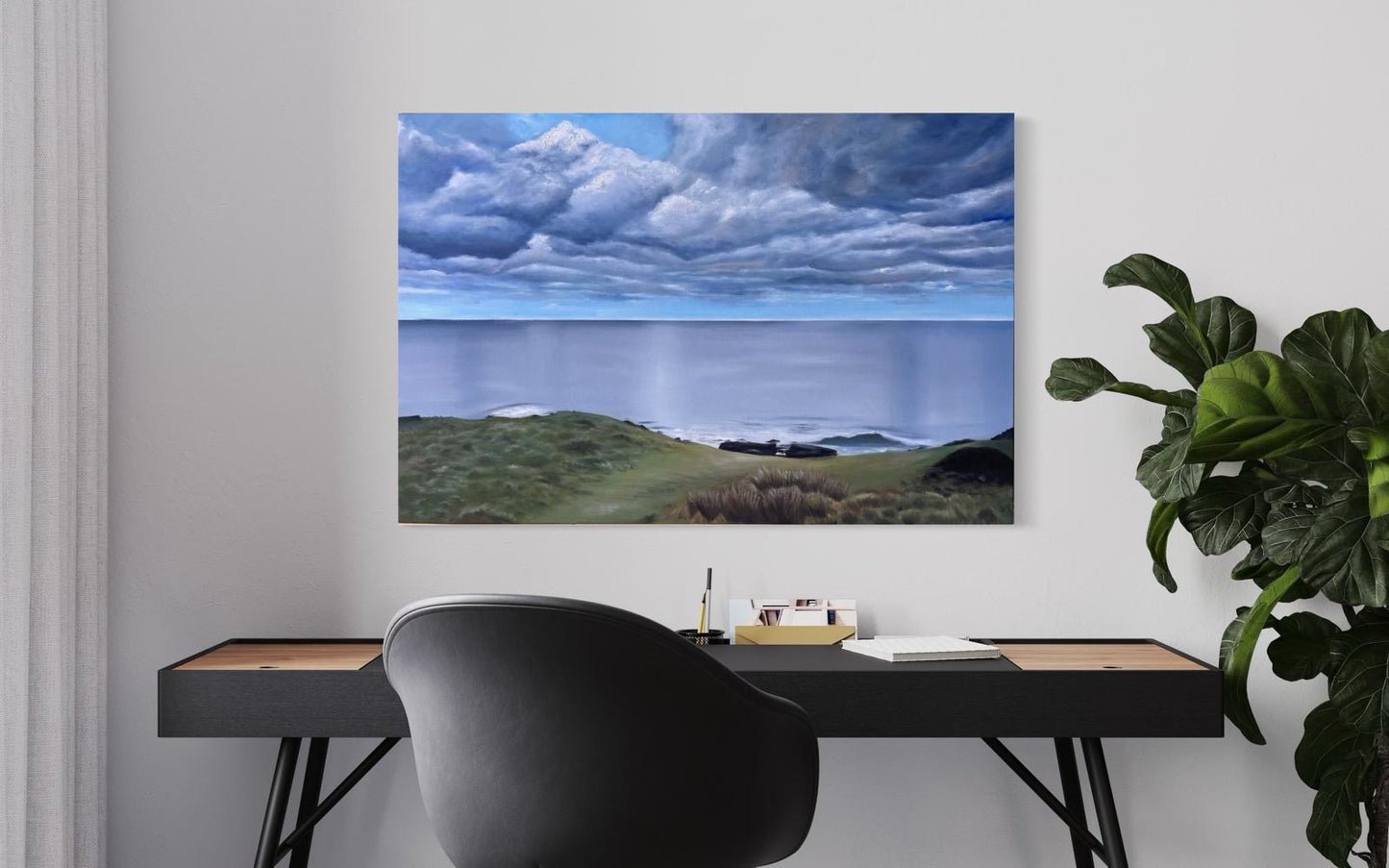 ‘Lost In The Clouds’ Surf Beach, Phillip Island, Original Oil Painting (Copy)