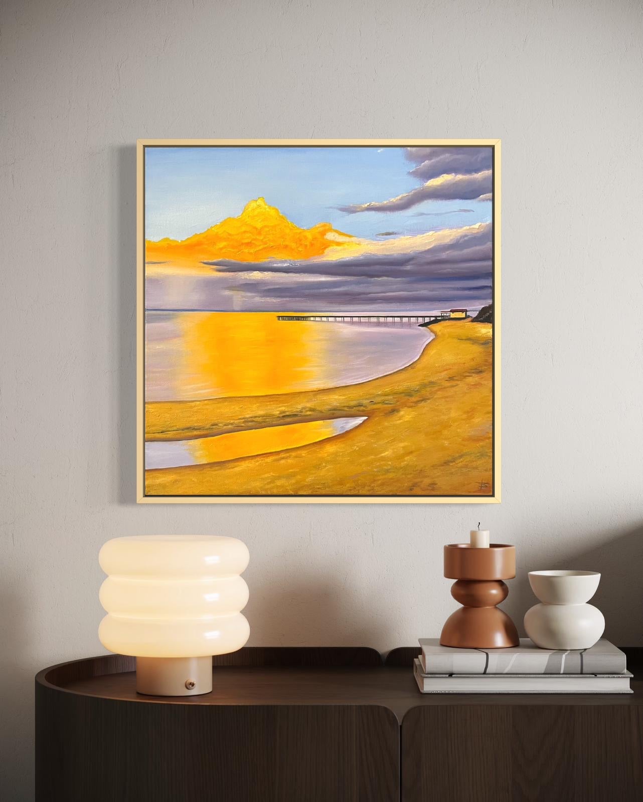 ‘Sunset Glory’ Phillip Island Jetty Original Oil painting